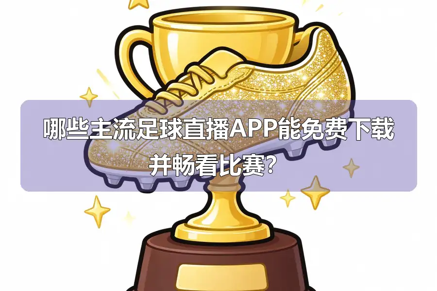 哪些主流足球直播APP能免费下载并畅看比赛？